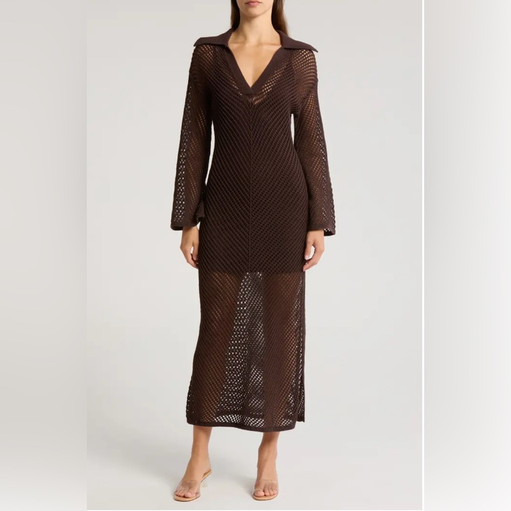 ALC 
Freya Long Sleeve Open Stitch heavy cotton.